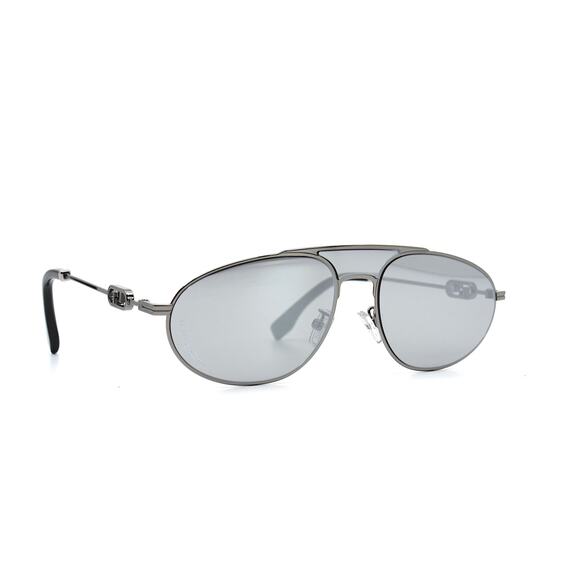 FENDI FE40072U 14C GREY SILVER MIRROR AUTHENTIC SUNGLASSES - Picture 3 of 11
